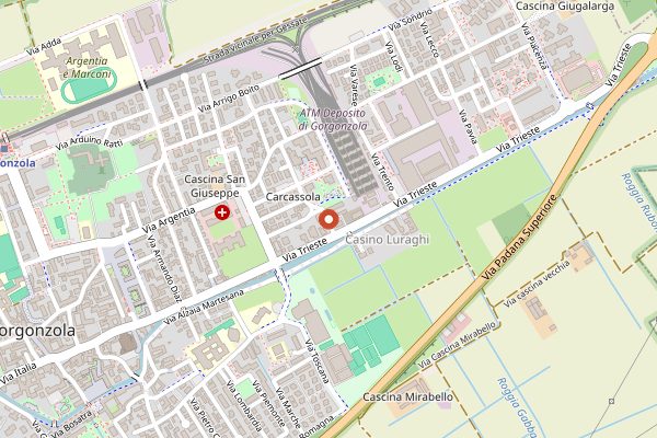 Map showing Mater Bistrot in Milan