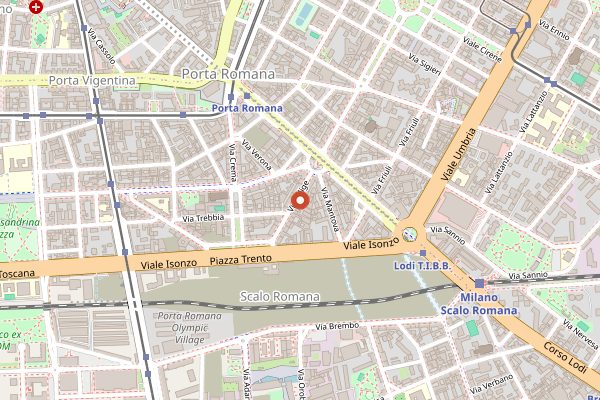 Map showing In cucina con Alice in Milan