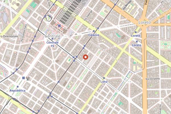 Map showing Chef in Milan with Francesco Falanga in Milan