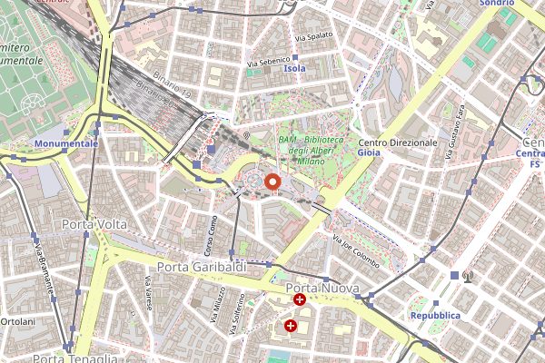 Map showing FOOD Innovation Program in Milan