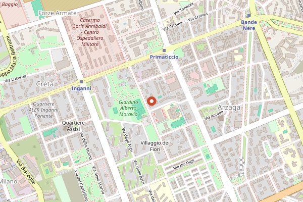 Map showing Il Luogo di Aimo e Nadia in Milan
