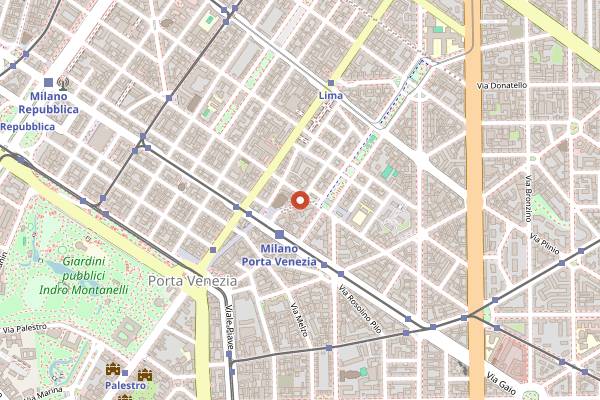 Map showing Sushi Matsu Omakase in Milan