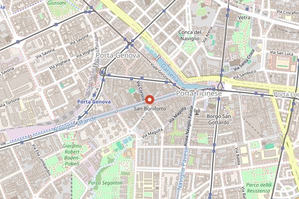 Map showing L'Altro Luca & Andrea in Milan