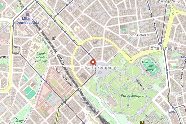 Map showing Bhangrabar in Milan