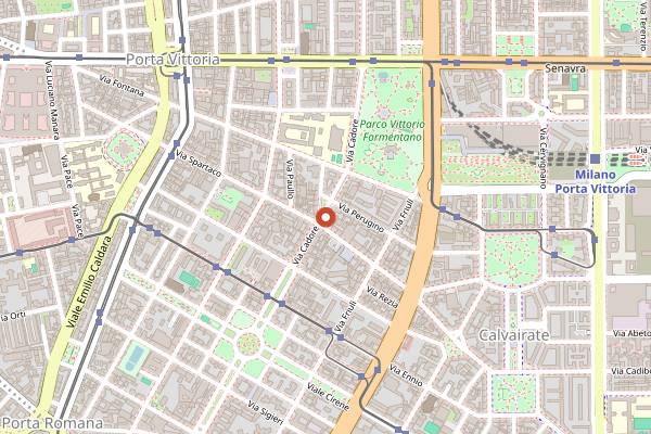 Map showing Riad Yacout in Milan