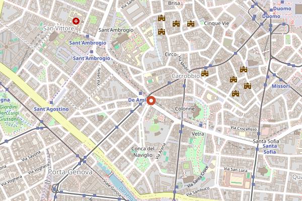 Map showing 1930 Cocktail Bar in Milan