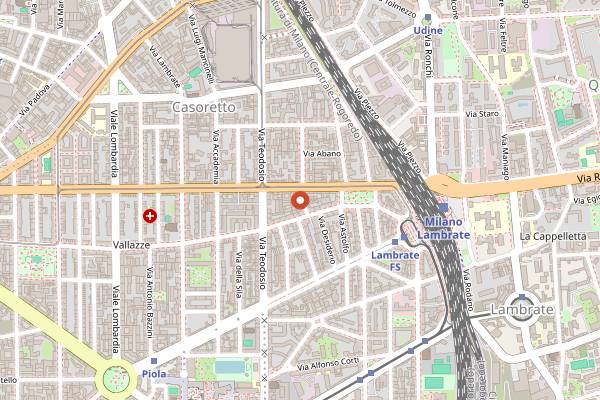 Map showing Birrificio Lambrate (Adelchi) in Milan