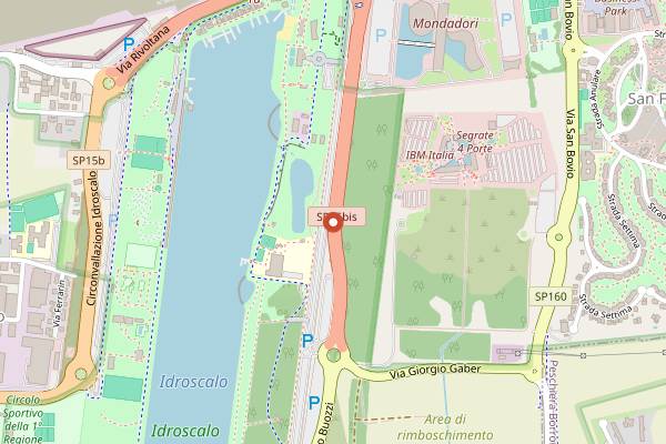 Map showing Circolo Magnolia in Milan