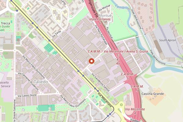 Map showing Fabrique in Milan