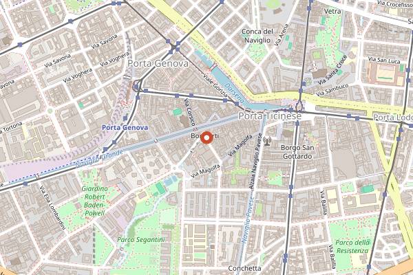 Map showing Iter in Milan
