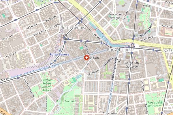 Map showing Mag Cafe in Milan