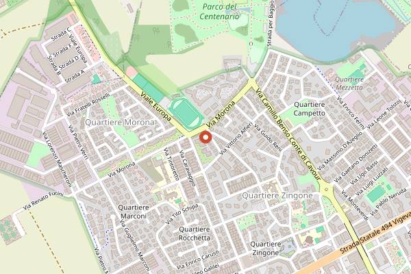 Map showing Red Cafe in Milan