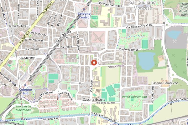Map showing Da Giacomo in Milan