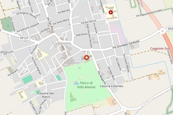 Map showing Don Giovanni in Milan