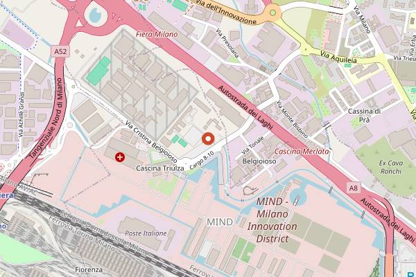 Map showing InGalera in Milan