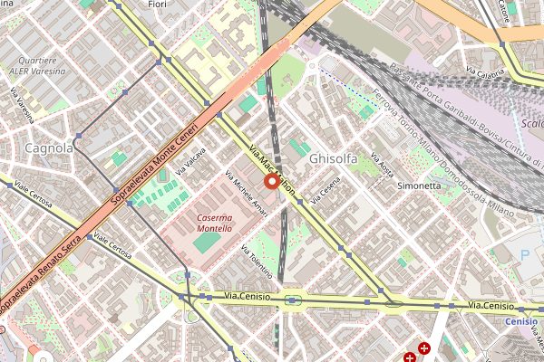 Map showing Innocenti Evasioni in Milan