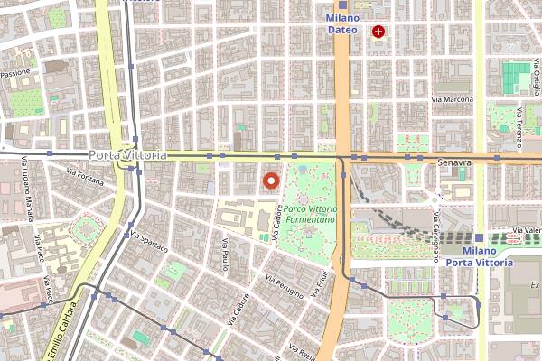 Map showing L'Altra Taverna in Milan