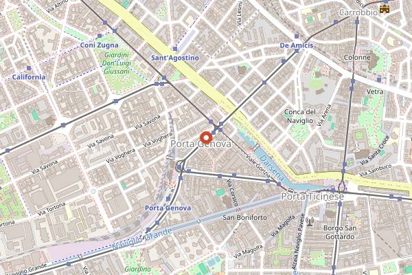 Map showing Seoul in Milan