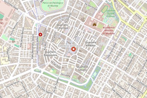 Map showing Bar Manà in Modena