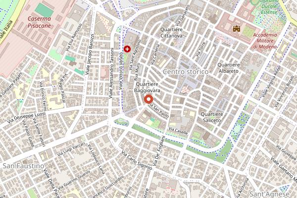Map showing Mon Cafè in Modena