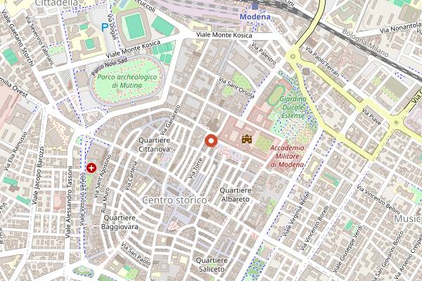 Map showing MONNO Food&Drink in Modena