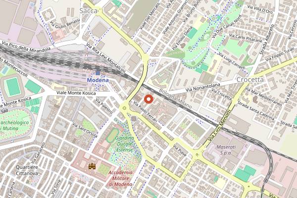 Map showing Il Filatoio in Modena