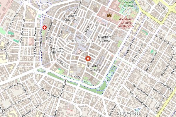 Map showing KEIK All Day Kitchen in Modena