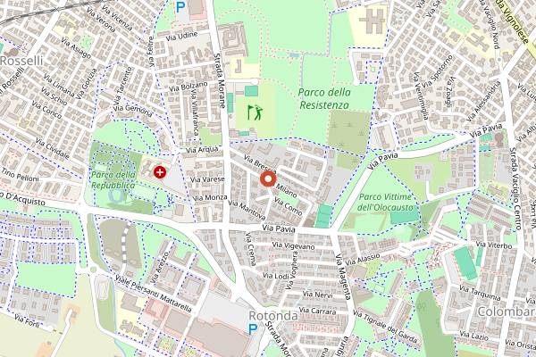 Map showing Pasticceria Caffetteria Antica Napoli in Modena