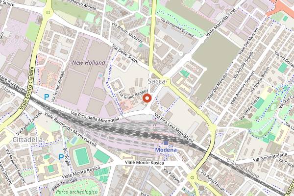Map showing Caffè Oleari in Modena