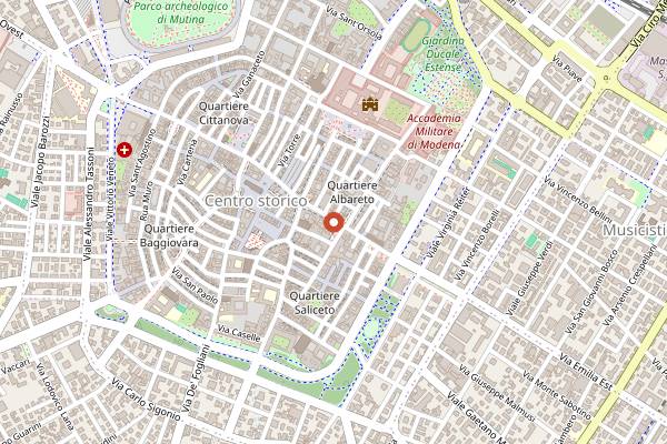Map showing Maison Livre in Modena