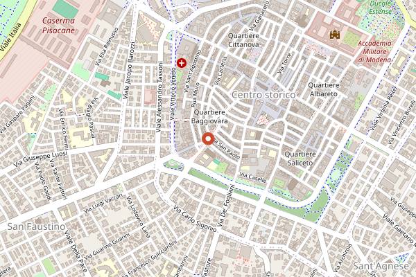 Map showing Menomoka in Modena