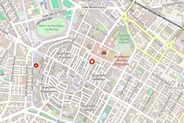 Map showing Pasticceria Remondini in Modena