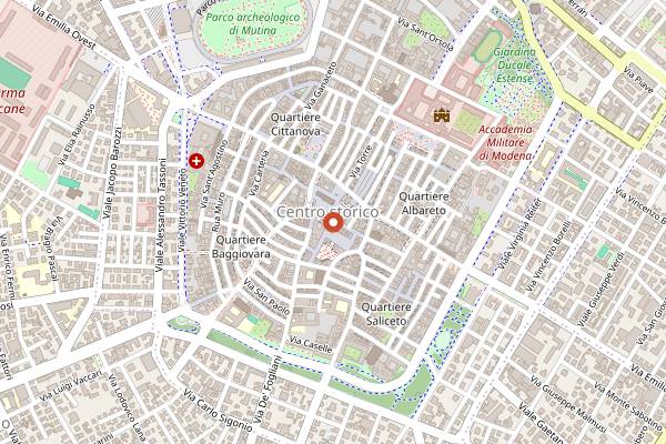 Map showing Al Tramezzino in Modena