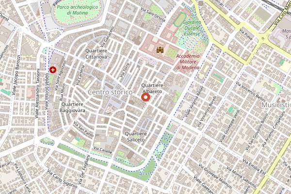 Map showing Il Fantino in Modena