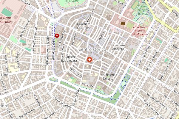 Map showing La Chersenta in Modena