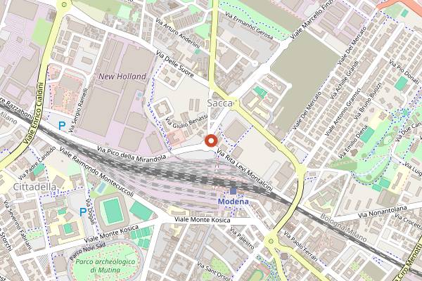Map showing Trattoria Urbana Gnock&Roll in Modena