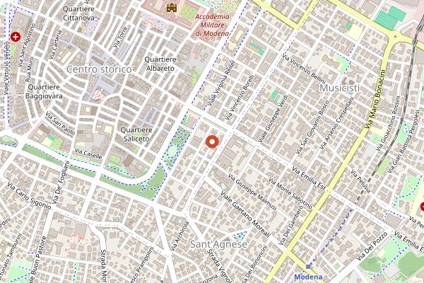 Map showing Vecchia Pirri in Modena