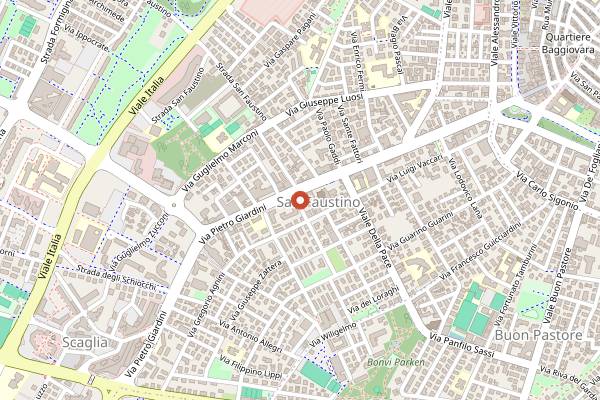 Map showing Essenza Glutine in Modena