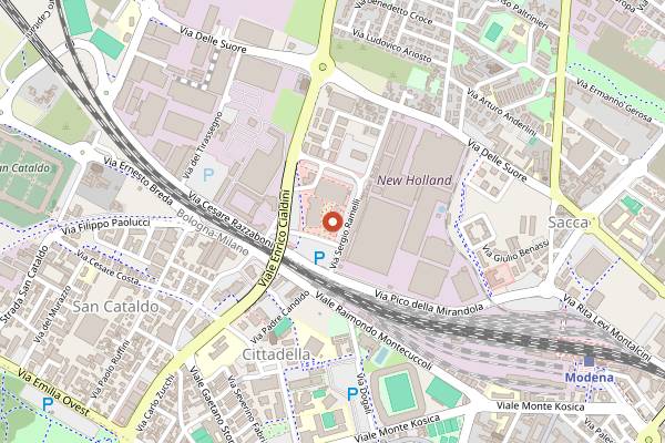 Map showing The Green Spot in Modena