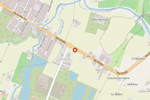 Map showing Antica Moka in Modena