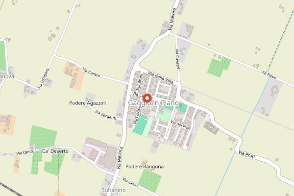 Map showing La Masseria in Modena