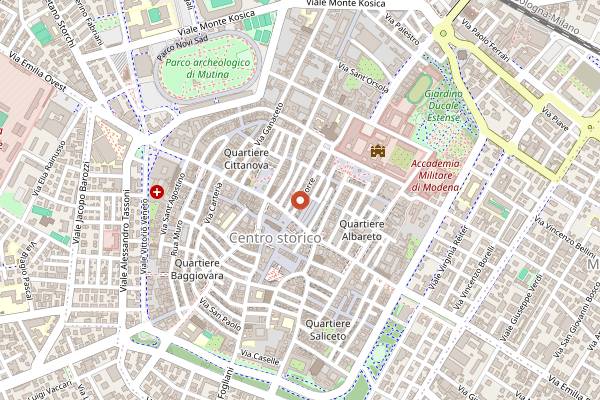 Map showing Patrizia in Modena