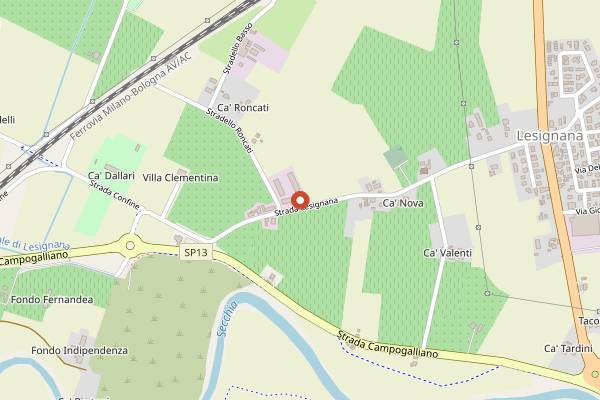 Map showing 4 Madonne Caseificio dell'Emilia dairy tour in Modena