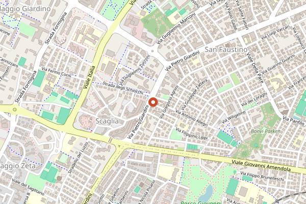 Map showing Cucina di Quartiere - Trattoria in San Faustino in Modena