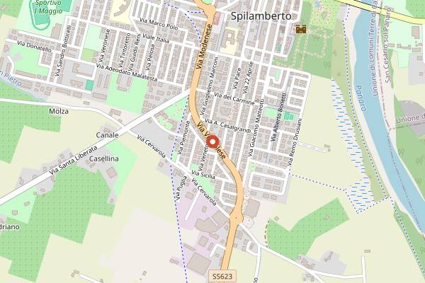 Map showing Il Patriarca in Modena