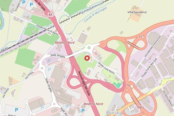 Map showing Lo Stalliere in Modena