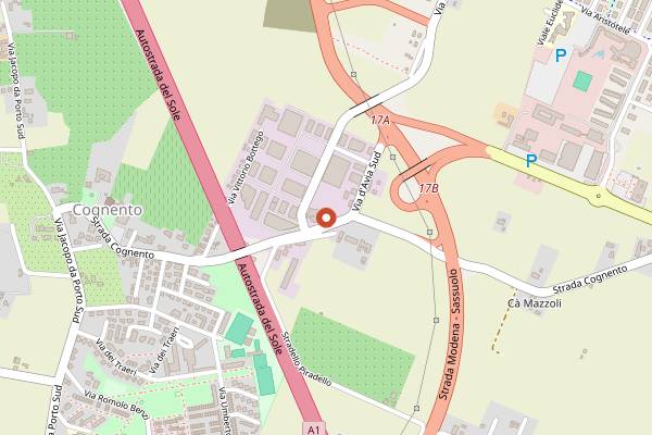 Map showing Gran Morane in Modena
