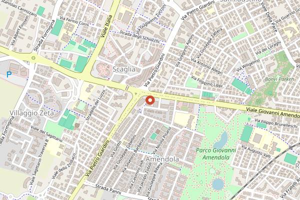 Map showing La Gioconda in Modena