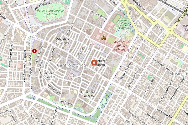 Map showing Accademia by Italo in Modena