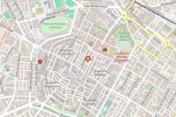 Map showing Da Danilo in Modena